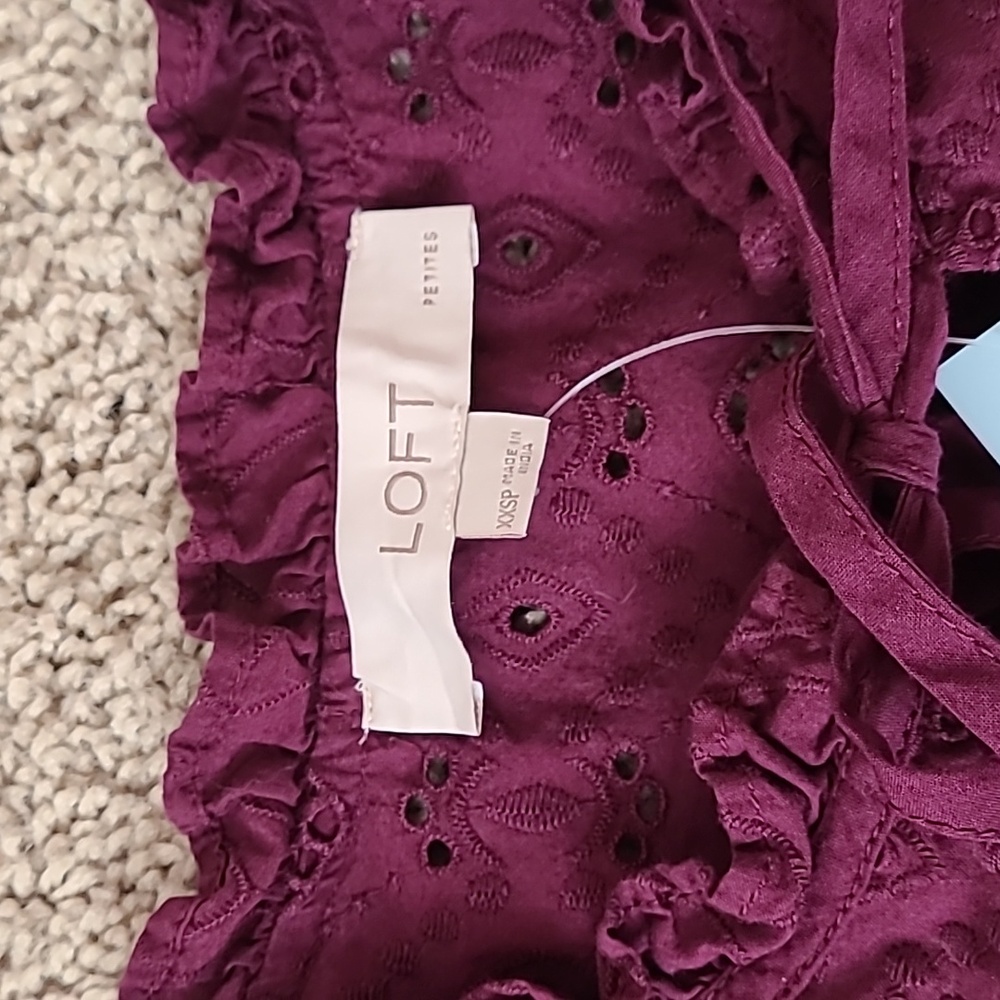 Cotton Purple Blouse - Picture 2 of 13